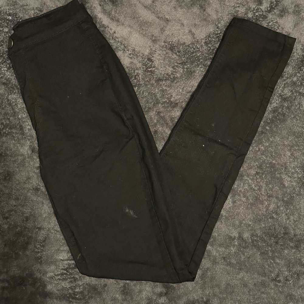 Black Skinny high waist Pants FashionNova